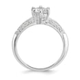 thumbnail image 2 of Designer Sterling Silver Polished Cz 6-Prong Ring Made In Thailand -Jewelry By Sweet Pea Creations, 2 of 3