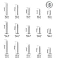 thumbnail image 2 of Vis Torx en Acier Inoxydable Auto-Perçantes avec Perceuses - 400 Pcs, 2 of 5