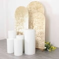 thumbnail image 5 of Efavormart Set of 3 Champagne Crushed Velvet Chiara Wedding Arch Covers For Round Top Backdrop Stands - 5ft, 6ft, 7ft, 5 of 5