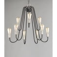 thumbnail image 3 of 11737BKSN Maxim Lighting Haven-Nine Light 2-Tier Chandelier-27 Inches wide by 24.25 inches high-Black/Satin Nickel Finish    -Traditional Installation, 3 of 4