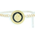 thumbnail image 4 of Women Fashion Belt Gold Metal Chain Lion Bling Charm Size XS S M, 4 of 12