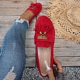 thumbnail image 3 of Loafers for Women Fringe Suede Slip on Flat Shoes Casual Round Toe Tassel Walking Shoes Comfortable Moccasins Red Size 9.5, 3 of 6