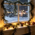 thumbnail image 3 of 2026 Christmas Indoor Home Decor Artificial Green Plants Pines And Imitation Rattan Christmas Home Dining Table Green Plants Decoration Window Ornaments, 3 of 5