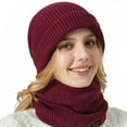 thumbnail image 6 of Fashionable Winter Caps With Neck Gaiter Winter Set For Warmth Cold Weather Outdoor Skiing Camping Hat Thick Liner, 6 of 20