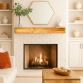 thumbnail image 2 of Elements Acacia Wood Mantel Gloss Finish, 45IN, 2 of 11