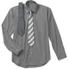 Big Men's Long Sleeve Shirts With 2 Ties