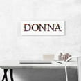 thumbnail image 2 of ARTCANVAS DONNA Girls Name Room Decor Canvas Art Print - Size: 36" x 12" (0.75" Deep), 2 of 9