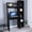 Black, variant on Stylish and Spacious - Two Shelves and Five Cubbies Writing Desk for Home Office