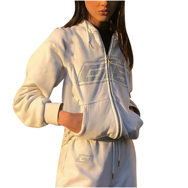 Abrigo con capucha de manga larga informal con estampado suelto oscuro gótico a la moda de otoño para mujer Fridja BV0+112