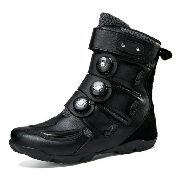 Botas de moto y zapatos de moto para todas las estaciones para hombre y mujer.,Negro,38