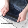 thumbnail image 4 of Wosthever Pantalones autoadhesivos de hierro en el borde Parches Acortar Ropa Pantalones Chaqueta Abrigo Bufanda Tela de costura Sastre Artesanía Azul 2m, 4 of 6