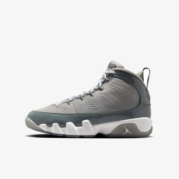 Big Kid's Jordan 9 Retro Medium Grey/Cool Grey-White (HV4574 011) - 3.5