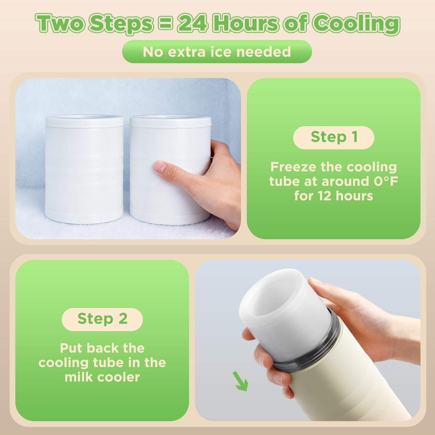 Flooyes Breast Milk Cooler Green