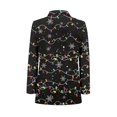 thumbnail image 2 of Uorisanigo Christmas Lights Print Men's Blazer Casual Soft Long Sleeve Mens Casual Dress Jackets Blazers One Button Lightweight Sport Coats Stretch Stylish for Men Size 2XL, 2 of 4
