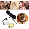thumbnail image 2 of Pedal de tatuaje, interruptor antideslizante para máquina de tatuaje, fuente de alimentación con kit de cable de alimentación negro, 2 of 10