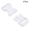 thumbnail image 3 of Uxcell Plastic Buckles 8 Pack Quick Side Release Clips White 11mm, 3 of 6
