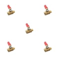 thumbnail image 2 of Ounissouiy Válvula de bola de latón, extremos dobles, conector de manguera de rosca y , interruptor de Control hermético, accesorios de ajuste 1/4 inch 5Conjunto, 2 of 6
