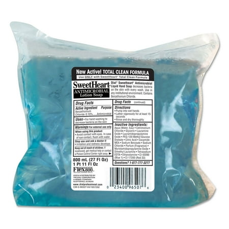 - Sweetheart DIA 96507 Antibacterial Soap, Trans Blue, Fresh Scent, 800ml Refill, 12/carton