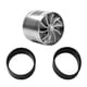thumbnail image 1 of Turbo Admisión Automática Btafrte Universal para Automóvil Un Lado para Camión Vehículo plata, 1 of 8