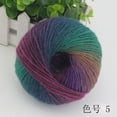 thumbnail image 1 of Nvzi Paquete de 4 hilos suaves de arcoíris, 100 % lana, hilo multicolor degradado para tejer a crochet, longitud total 180 m × 4,784 yds, 200 g, E, 1 of 4