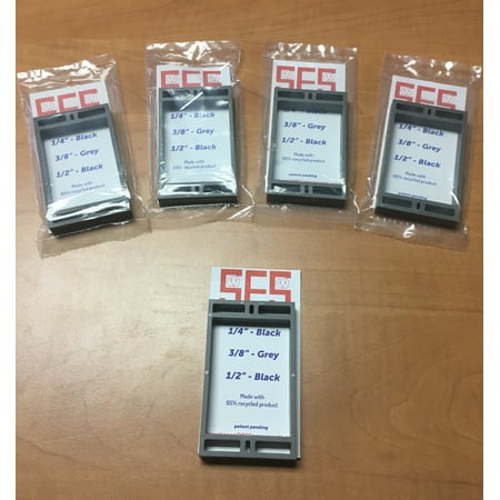 The Gang Box - Electrical Single Gang outlet box spacer extender 3/8 inch 5 pack