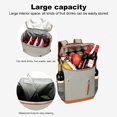 thumbnail image 4 of Mochila Aislada Tela Oxford Bag Almuerzo Gran Capacidad () Naranja, 4 of 9