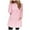 Pink, variant on Royisotas Casual Womens Tops Plus Size Wine Solid Color Fall and Winter Long Sleeve Women's Blouse Pocket Loose Fit Crew Neck T Shirts