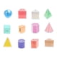 thumbnail image 2 of Juego de 12 figuras geométricas, material de geometría y manipulación matemática temprana, materiales de geometría, formas 3D para la enseñanza., 2 of 9