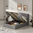 thumbnail image 2 of Hydraulic Gas Lift Up Storage Upholstered Platform Bed, 2 of 5