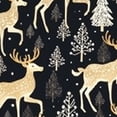 thumbnail image 6 of HAOXIT Christmas Table Cloth Winter Animals Waterproof Round Washable Table Cover for Kitchen Outdoor Party Wedding 42-46, 6 of 8