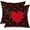 Black Red, variant on Valentine''s Day Pillow Covers 20x20 Inch Set of 2 White Hearts Decor Red Throw Pillow Covers Valentine''s Day Cushion Case Decoration for Sofa Couch 53A