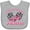 AC-Heather Grey, variant on Inktastic Daddy's Racing Princess Pink Race Car Boys or Girls Baby Bib