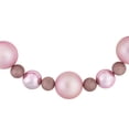 thumbnail image 6 of Northlight 3-Finish Shatterproof Ball Christmas Garland - 6' x 4" - Pink - Unlit, 6 of 6