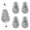 3oz-5pcs, variant on No Roll Sinker Fishing Weights, Flat Inline Slip Sinkers Catfish Weights