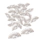thumbnail image 5 of 50 piezas de colgantes de abanico de metal de moda para hacer joyas con horquillas y collares Plata antigua, 5 of 9