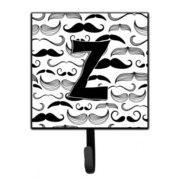 Letter Z Moustache Initial Leash or Key Holder