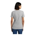 thumbnail image 2 of Port & Company Ladies Core Cotton V-Neck T-Shirt Ash Small, 2 of 5