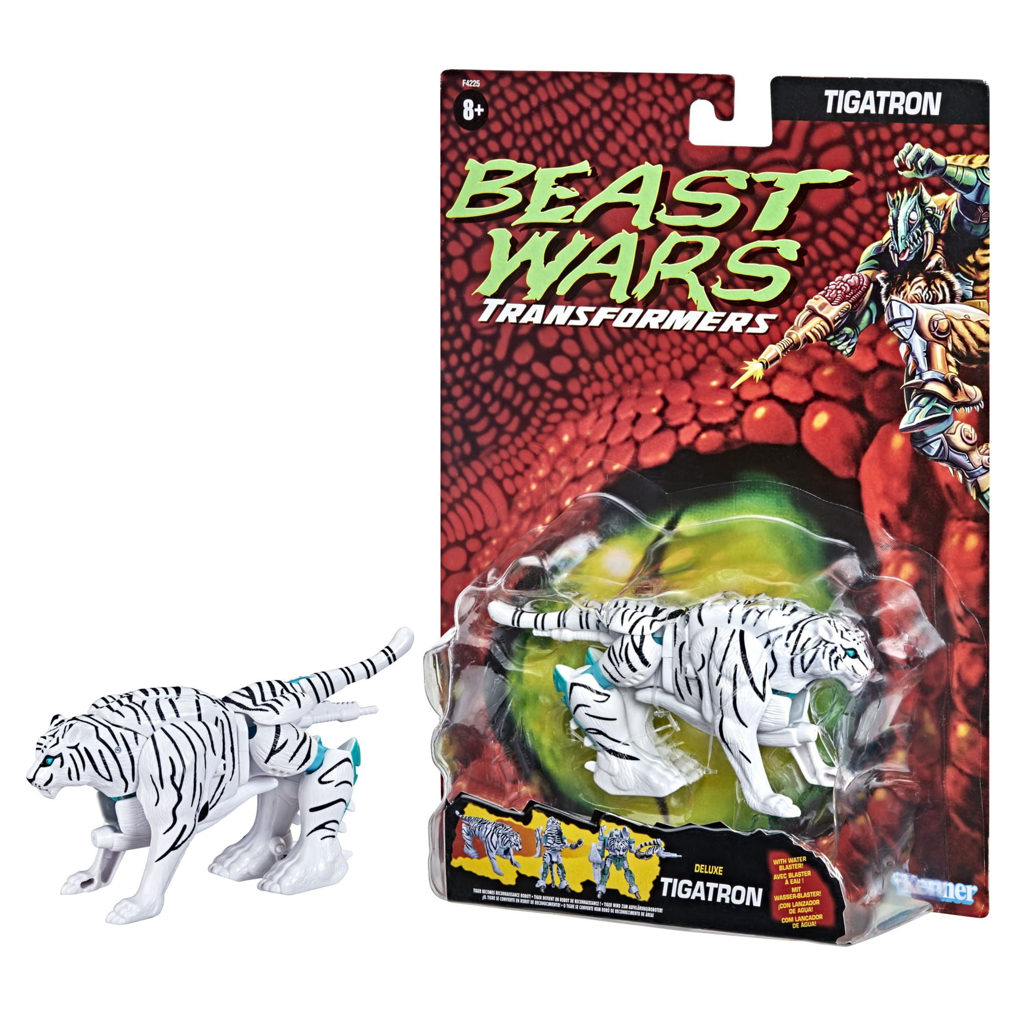 Transformers Toys Vintage Beast Wars Tigatron Collectible Action Figure, Walmart Exclusive