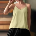 thumbnail image 4 of Women's Loose V-Neck Sleeveless Tank Top - Lightweight Cotton Linen Halter Sun Top, Breathable Solid Color Vest for Summer Casual & Beach Wear, 4 of 4
