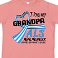thumbnail image 4 of Inktastic I Love My Grandpa ALS Awareness Support, Care, Cure Boys or Girls Toddler T-Shirt, 4 of 5