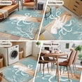 thumbnail image 5 of Coastal Octopus Area Rugs 4'x6', Washable Small Throw Rugs for Office Bathroom, Summer Coral Ocean Vintage Wood Indoor Outdoor Rug Non-Slip Low Pile Carpet Runner Reversible Floor Mats, 5 of 8