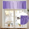 thumbnail image 7 of Ombre Valances for Windows, 42 x 18in, Violet Purple Gradient Rod Pocket Kitchen Valance Curtain Light Filtering Window Treatments for Living Room Bedroom, 1 Panel, 7 of 7