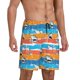 thumbnail image 2 of Balery Shark On Line Pantalones cortos de pijama de punto de algodón para hombre con cinturilla y bolsillos-4X-Large, 2 of 6
