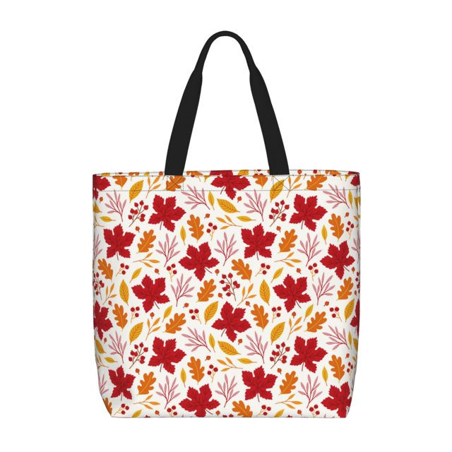 Easygdp fall laef Maple Bolsa Tote para Mujer, Bolso de Hombro para Trabajo, Playa, Viajes, Compras y Supermercado