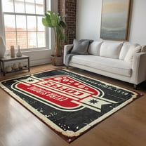 Addison Rugs Mayfield Washable Kitchen Coffee Sign Midnight Rectangle Rug, 10' x 14'