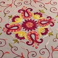 thumbnail image 2 of Fennco Styles Elegant Embroidered Floral Woven Tablecloth - Multicolor, 72" Square, 2 of 3