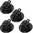 thumbnail image 1 of 4 Pcs Boston Valve, One-way Universal Fit Air Valve For Rubber Dinghy Raft Kayak Pool Boat Airbeds, Black, 1 of 5