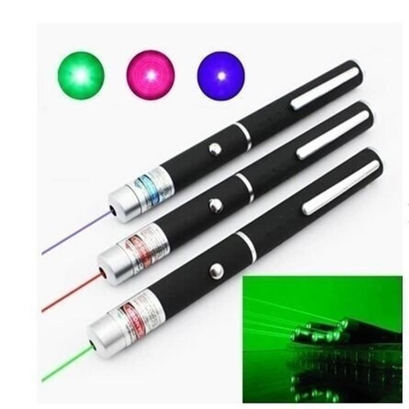 3Pcs 1mw Outdoor Laser Beam Pointer Pen Red+Green+Blue Pen Light Lazer Gift 