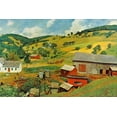 thumbnail image 2 of Shreyvogel, Charles 18x13 White Modern Wood Framed Museum Art Print Titled - Shreyvogel Farm, 2 of 4