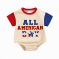 thumbnail image 4 of kpoplk Baby Boy Girl Clothes Infant Summer Oversized Bubble Romper Toddler Baby Plain Short Sleeve Jumpsuit Size 3-6 Months,White, 4 of 4